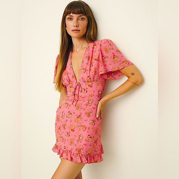 Reformation Dresses & Skirts - Reformation Floral Pink Dress